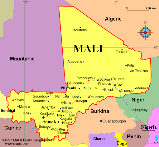 Le Mali, régions de Gao et Kidal Le Mali : régions de Gao et Kidal